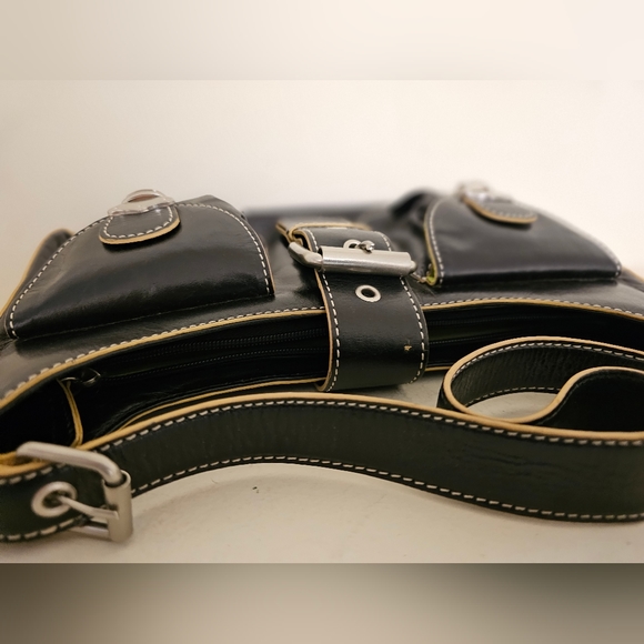 Hype black leather small bag - Picture 8 of 12